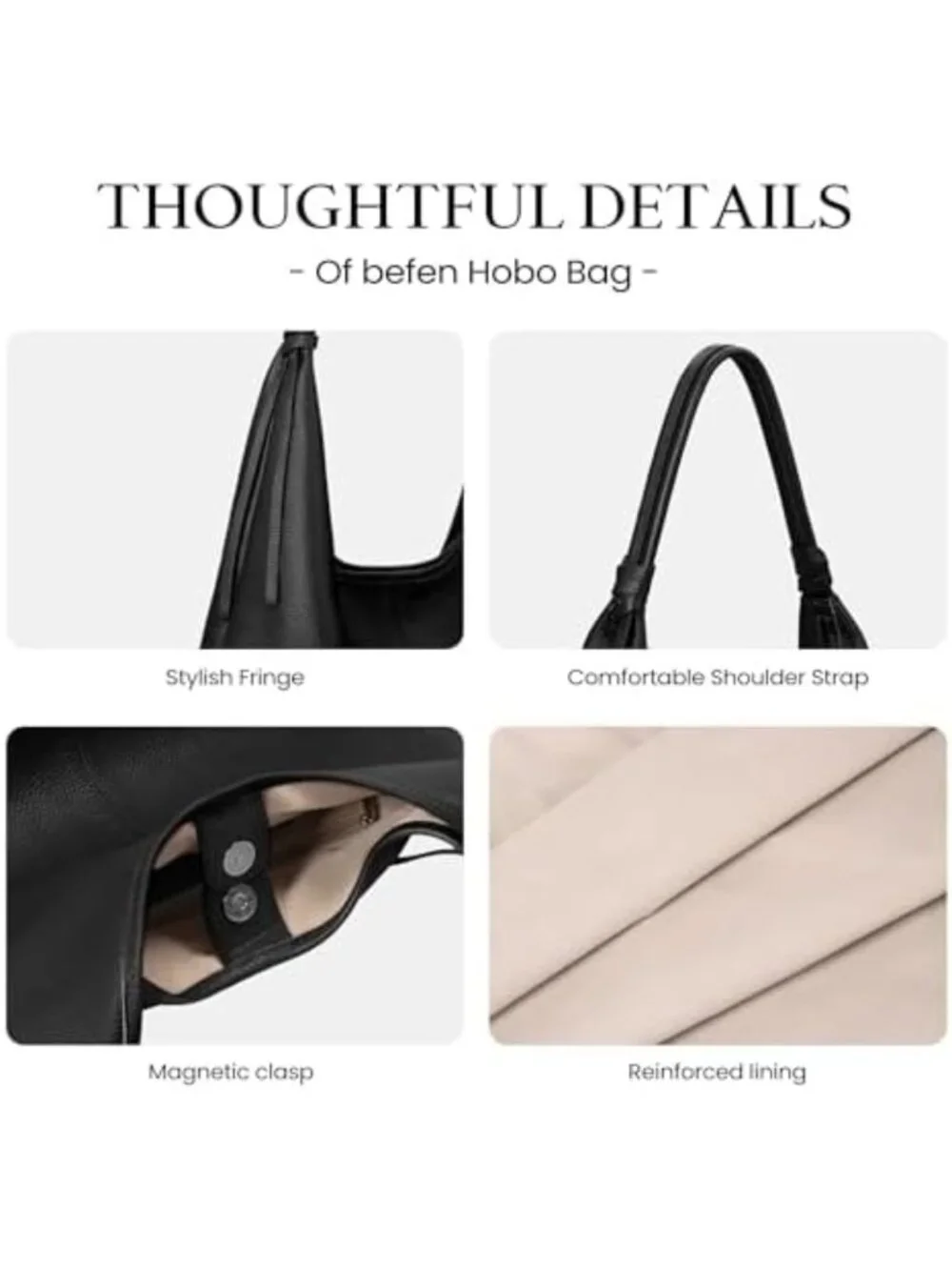 Genuine Leather Slouchy Hobo Bag for Women | Casual Chic Purse, Everyday Use